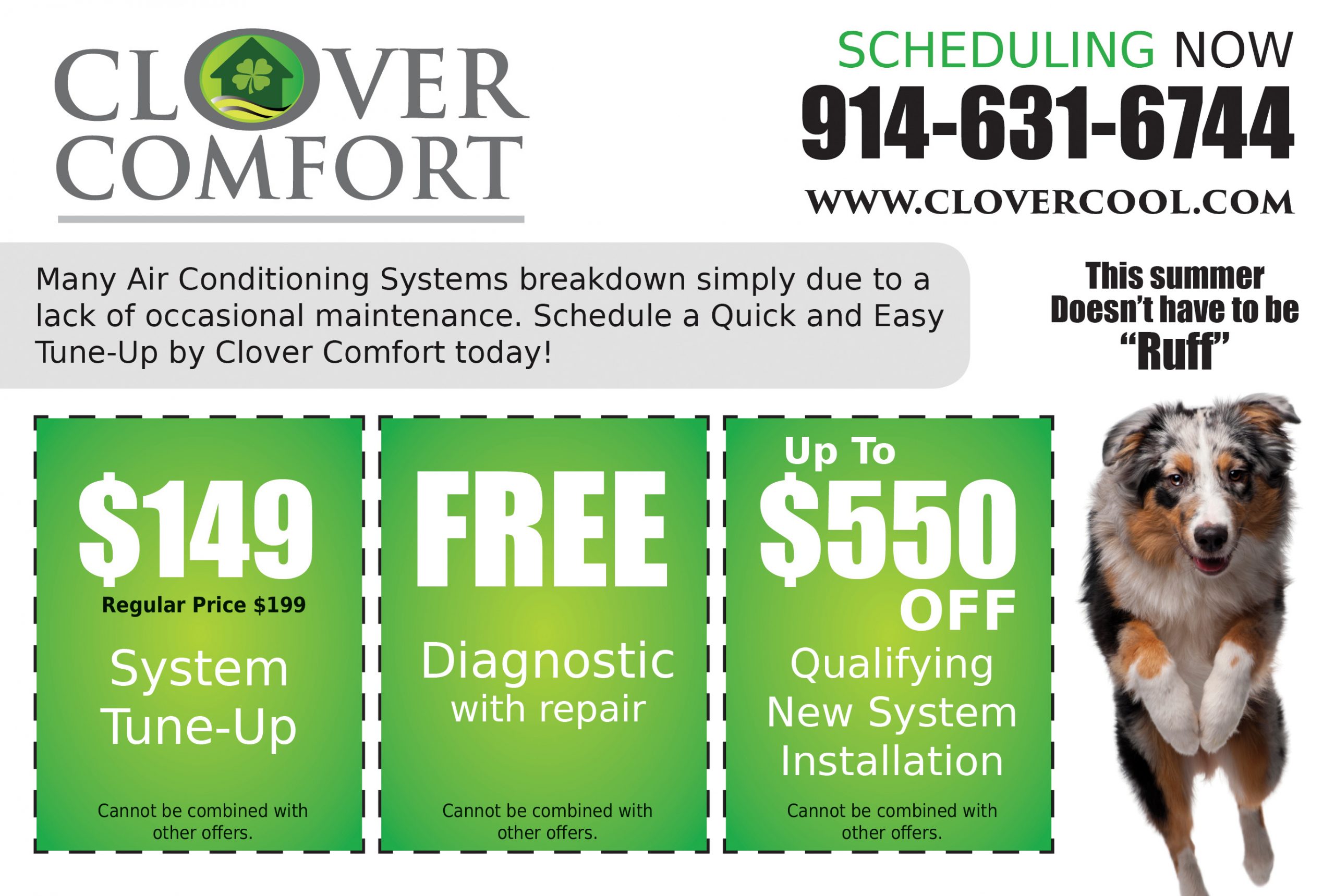 Online Specials HVAC Contractor Coupons Clover Comfort