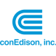 ConEdison logo in blue with stylized C graphic.