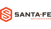 Santa Fe Dehumidifiers logo with orange S emblem and text.